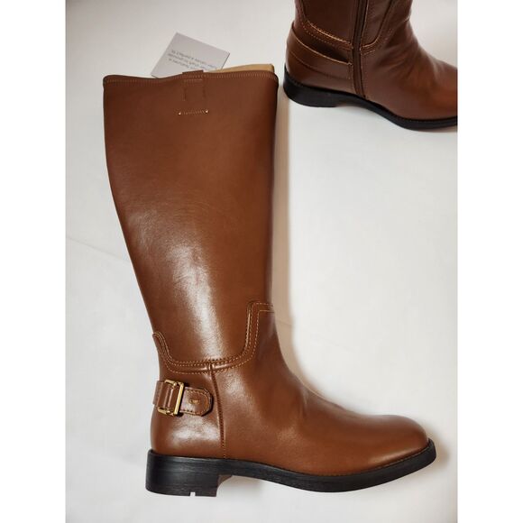 Franco Sarto Merina Riding Boots – Women’s 6 – Wide Calf – Cognac Brown - Picture 2 of 11